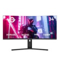 Titan-army - C34A1R 34” Ultrawide Curved Gaming Monitor, WQHD 3440x1440, 165Hz Curved 1500R PIP/PBP, 1ms MPRT 99% sRGB Adaptive-sync - Black