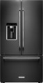 KitchenAid - 23.8 Cu. Ft. French Door Counter-Depth Refrigerator - Black stainless steel-5461000