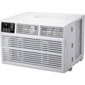 Whirlpool - 1,500 Sq. Ft. 23,200 BTU 230V Window Mounted Air Conditioner with Supplemental Heat - White