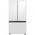 Samsung - Bespoke 24 cu. ft. Counter Depth 3-Door French Door Refrigerator with AutoFill Water Pitcher - White Glass