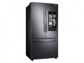 Samsung - 28 cu. ft. 3-Door French Door Smart Refrigerator with Family Hub - Black Stainless Steel--6586682