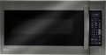 LG - 2.0 Cu. Ft. Over-the-Range Microwave with Sensor Cooking - Black stainless steel--4483501