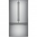 GE - Profile Series 23.1 Cu. Ft. French Door Counter-Depth Refrigerator - Stainless steel