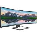 Philips - Brilliance 48.8 LCD Curved Monitor (DisplayPort USB, HDMI) - Textured Black