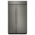 KitchenAid - 25.5 Cu. Ft. Side-by-Side Built-In Refrigerator - White