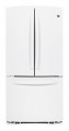 GE - 22.7 Cu. Ft. Frost-Free French Door Refrigerator - White