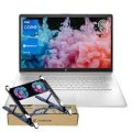HP - 17.3'' Touchscreen Laptop - Intel Core i7-1335U - 64GB RAM - 2TB SSD - FP Reader & Backlit KB - With PCO Laptop Cooler - Silver