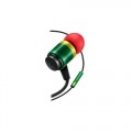 GOgroove - AudiOHM RNF In-Ear Headphones - Rasta