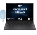 HP - Upgraded - OmniBook 3 Laptop 16.0 WUXGA Display (Ultra 7-255U, 64GB, 4TB SSD, Win 11 Pro) w/Dockztorm Wireless Mouse - Mica Silver