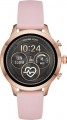 Michael Kors - Access Smartwatch 41mm Stainless Steel - Gold-Tone with Pink Silicone Band