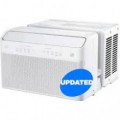 Midea - 10,000 BTU Smart Inverter U-Shaped Window Air Conditioner, 450 Sq. Ft. MAW10W1QWT - White