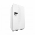 Amana - 24.5 Cu. Ft. Side-by-Side Built-In Refrigerator - White