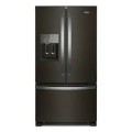 Whirlpool - 24.5 Cu. Ft. French Door Refrigerator with Two-Tier Freezer Storage - Black--6595049