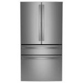 GE Profile - 28.7 Cu. Ft. 4-Door French Door Smart Refrigerator with Dual-Dispense AutoFill Pitcher - Stainless Steel