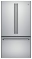 GE - Café Series 23.1 Cu. Ft. Frost-Free Counter-Depth French Door Refrigerator - Stainless Steel