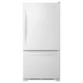 Whirlpool - 18.7 Cu. Ft. Bottom-Freezer Refrigerator with Spillguard Glass Shelves - Monochromatic Stainless Steel