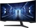Samsung - 34” Odyssey G5 1000R Curved 1ms 165Hz QHD FreeSync Prem Gaming Monitor - Black