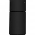 GE - 18.2 Cu. Ft. Top-Freezer Refrigerator - Black-6170707
