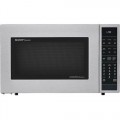 Sharp - Carousel 1.5 Cu. Ft. Mid-Size Microwave - Silver-5745703