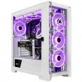 CLX - SET Gaming Desktop - Intel Core Ultra 9 285K - 64GB DDR5 5600 Memory - GeForce RTX 5070 - 2TB NVMe M.2 SSD, 4TB HDD - White