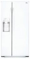 LG - 22.1 Cu. Ft. Side-by-Side Refrigerator with Thru-the-Door Ice and Water - White