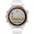 Garmin - fēnix 5S Plus Sapphire Smart Watch - Fiber-Reinforced Polymer - Carrara White-6258138