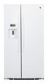 GE - Profile Series 25.4 Cu. Ft. Side-by-Side Refrigerator with Thru-the-Door Ice and Water - High-Gloss White