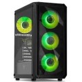 YEYIAN - Gaming PC TANTO Intel Core i5-14400F RX5060 16GB DDR5 6000MHz 1TB SSD - Windows 11 Home - black