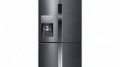 Samsung - 22.5 cu. ft. 4-Door Flex French Door Counter Depth Refrigerator with Convertible Zone - Black Stainless Steel
