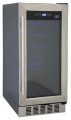 SPT - 32-Bottle Wine Cooler - Black/Stainless Steel