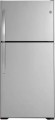 GE - 21.9 Cu. Ft. Top-Freezer Refrigerator with Garage Ready Performance - Stainless Steel