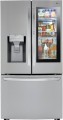 LG - 23.5 Cu. Ft. French Door-in-Door Counter-Depth Refrigerator with Craft Ice - PrintProof Stainless Steel-6328350