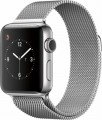 Apple - Apple Watch Series 2 38mm Stainless Steel Case Milanese Loop Band - Stainless Steel