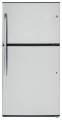 GE - 21.2 Cu. Ft. Top-Freezer Refrigerator - Stainless steel-886829
