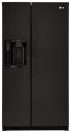 LG - 26.2 Cu. Ft. Side-by-Side Refrigerator with Thru-the-Door Ice and Water - Black