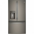 GE - 22.2 Cu. Ft. French Door Counter-Depth Refrigerator - Slate