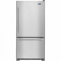 Maytag - 18.6 Cu. Ft. Bottom-Freezer Refrigerator - White on white