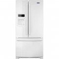 Maytag - 21.7 Cu. Ft. French Door Refrigerator - White on white-5622137