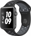 Apple - Apple Watch Nike+ 42mm Space Gray Aluminum Case Black/Cool Gray Nike Sport Band - Space Gray Aluminum