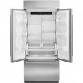 KitchenAid - 24.2 Cu. Ft. French Door Built-In Refrigerator - Stainless steel-7138072