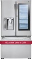 LG - 23.5 Cu. Ft. French Door Counter-Depth Refrigerator - Stainless steel