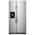 Whirlpool - 24.5 Cu. Ft. Side-by-Side Refrigerator - Fingerprint Resistant Stainless Steel