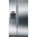 Bosch - 300 Series 20.2 Cu. Ft. Side-by-Side Counter-Depth Refrigerator - Stainless steel-6181711