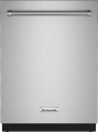 KitchenAid - Top Control Built-In Dishwasher with Stainless Steel Tub, 3rd Rack, 44dBA - Stainless steel-6398227