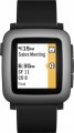 Pebble - Time Smartwatch 38mm Polycarbonate - Black Silicone