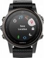 Garmin - fēnix® 5S Sapphire GPS Heart Rate Monitor Watch - Black with Black Band
