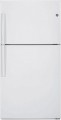 GE - 21.2 Cu. Ft. Top-Freezer Refrigerator - White-8868321