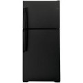 GE - 16.6 Cu. Ft. Top-Freezer Refrigerator with Interior LED Lighting - Black