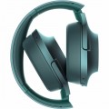 Sony - h.ear MDR-100ABN Over-the-Ear Wireless Headphones - Viridian blue