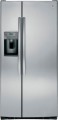 GE - 23.2 Cu. Ft. Side-by-Side Refrigerator - Stainless steel